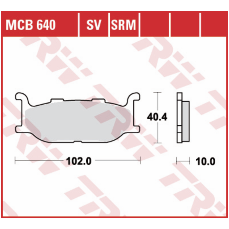 TRW MCB640SV gesinterde remblokken Street SV voorrem