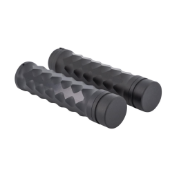Diamonds zwart handvatten 1 inch stuur Highway Hawk