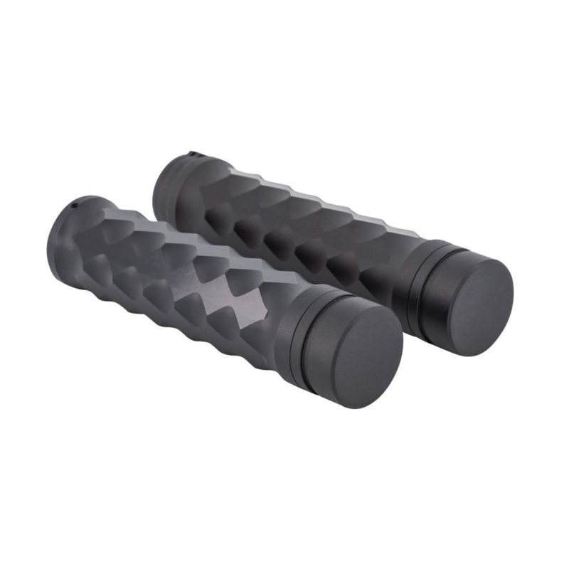 Diamonds zwart handvatten 1 inch stuur Highway Hawk
