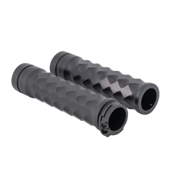 Diamonds zwart handvatten 1 inch stuur Highway Hawk