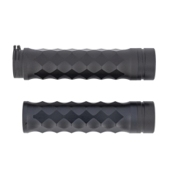 Diamonds zwart handvatten 1 inch stuur Highway Hawk