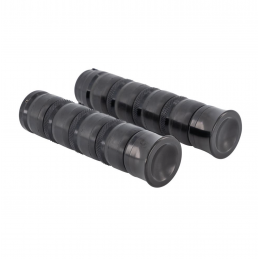 Alu zwart handvatten 1 inch stuur Highway Hawk
