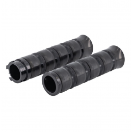 Alu zwart handvatten 1 inch stuur Highway Hawk