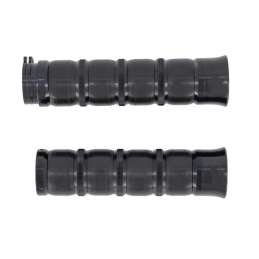 Alu zwart handvatten 1 inch stuur Highway Hawk