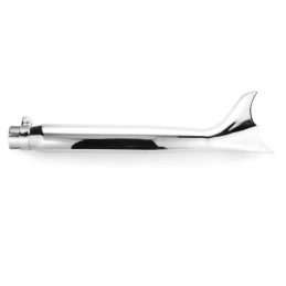 Fishtail uitlaat 55 cm chroom Highway Hawk