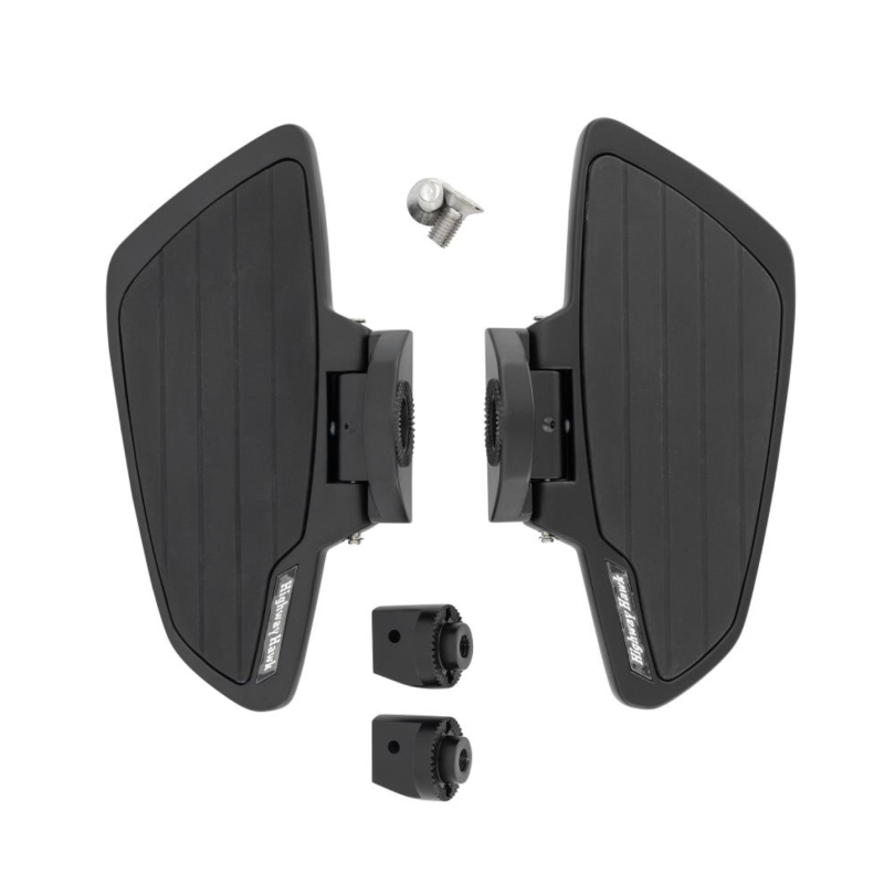 Highway Hawk passagier floorboards Smooth zwart cruiser