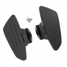 Highway Hawk passagier floorboards Smooth zwart cruiser
