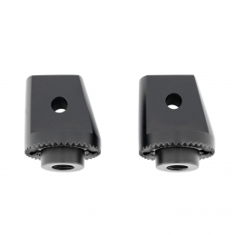 Highway Hawk passagier floorboards Smooth zwart cruiser