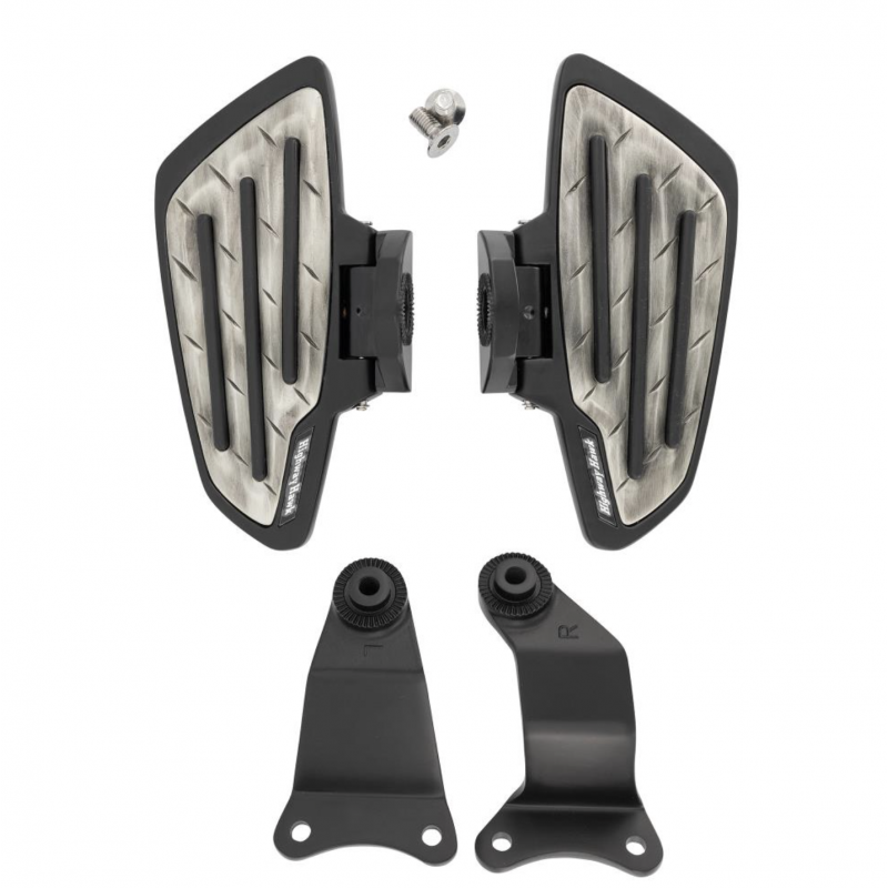 Highway Hawk New Tech Glide Metal rijder floorboards Honda VT 750