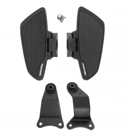 Highway Hawk rijder floorboards Smooth zwart Honda VT 750