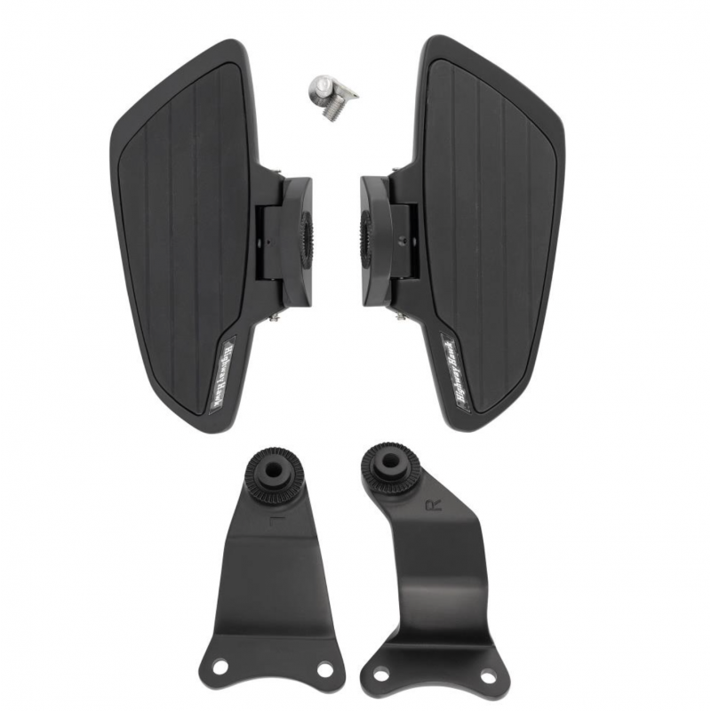 Highway Hawk rijder floorboards Smooth zwart Honda VT 750
