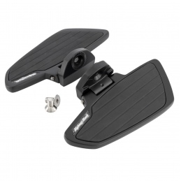 Highway Hawk rijder floorboards Smooth zwart Honda VT 750