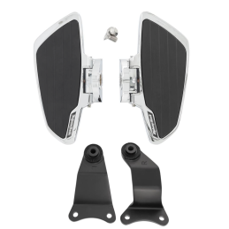 Highway Hawk rijder floorboards Smooth chroom Honda VT 750