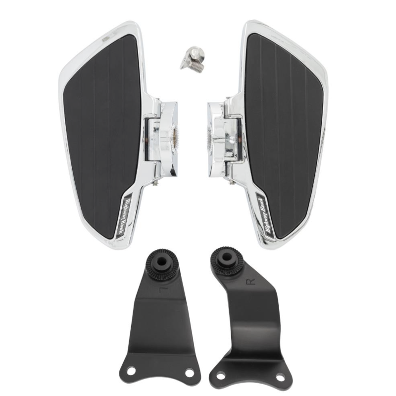 Highway Hawk rijder floorboards Smooth chroom Honda VT 750