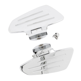 Highway Hawk rijder floorboards Smooth chroom Honda VT 750