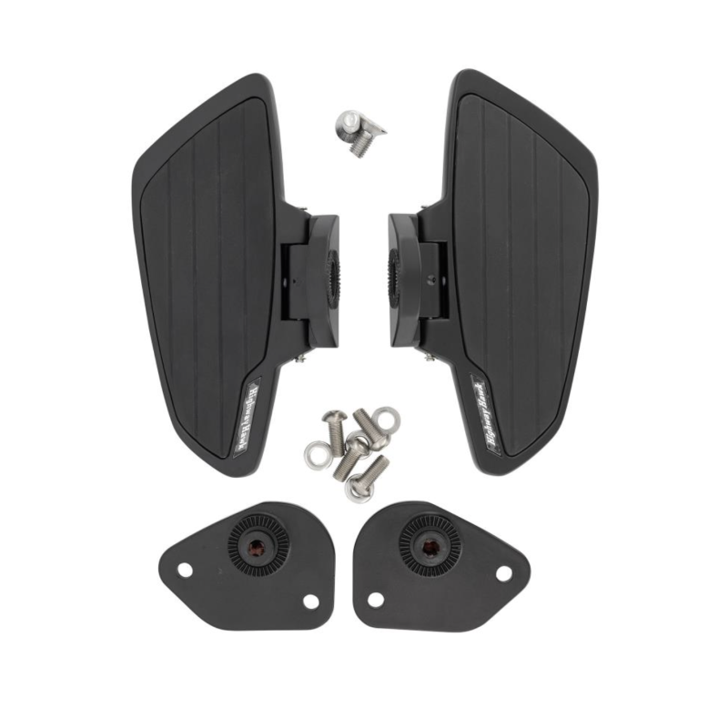 Highway Hawk rijder floorboards Smooth zwart Honda VT 750 ACE