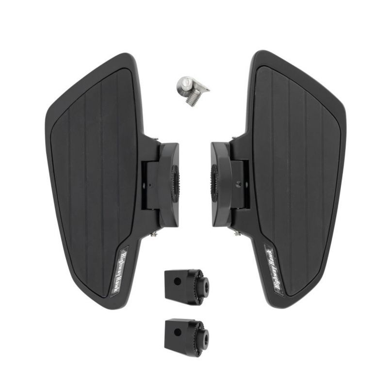 Highway Hawk passagier floorboards Smooth zwart Honda VT 750 ACE
