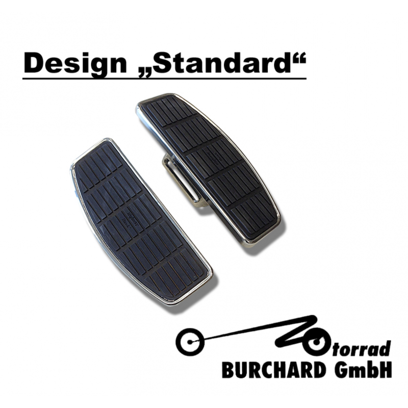 Highway Hawk rijder floorboards Standaard chroom Kawasaki VN 800