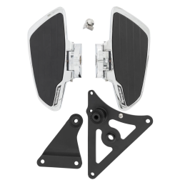 Highway Hawk rijder floorboards Smooth chroom Mean Streak