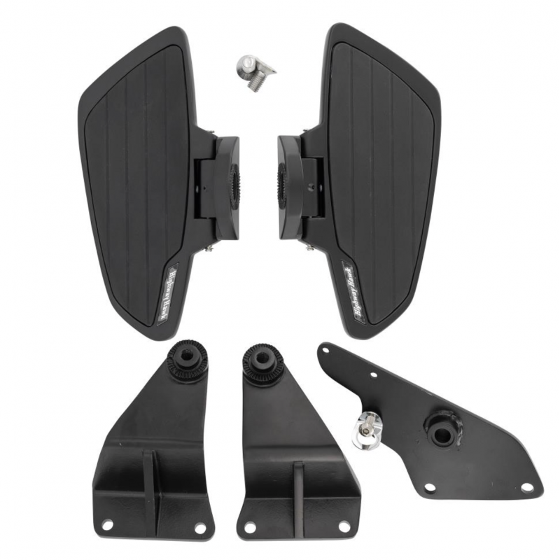 Highway Hawk rijder floorboards Smooth zwart Suzuki M 1500