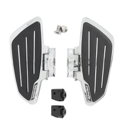 Highway Hawk New Tech Glide passagier floorboards chroom zwart