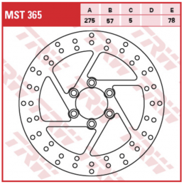 Remschijf TRW MST365 STAR