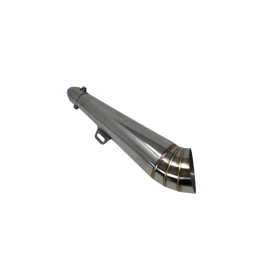 GP uitlaat Type 1 51 mm 400 mm RVS Highway Hawk