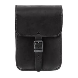 Ledrie sissybar tas zwart leer 3,5L