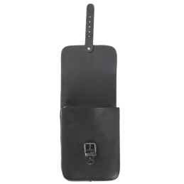 Ledrie sissybar tas zwart leer 3,5L
