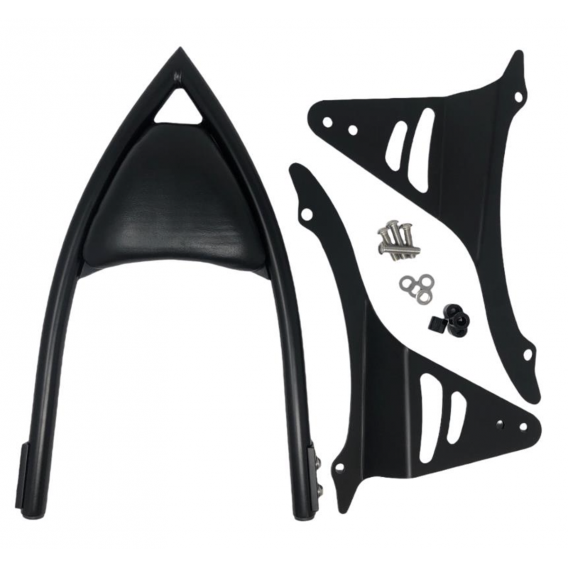 Zwarte Sissybar Arch Kawasaki VN 900 Custom Classic Highway Hawk