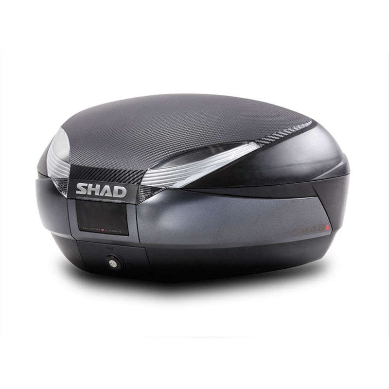 SHAD SH48 Topkoffer 48L | Zwart met Carbon & Rugleuning