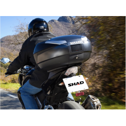 SHAD SH48 Topkoffer 48L | Zwart met Carbon & Rugleuning