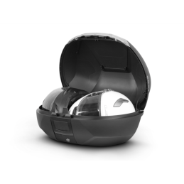 SHAD SH47 Topkoffer 47L Zwart/Wit | Incl. Montageplaat