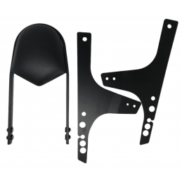 Zwarte Sissybar Wide Harley Davidson Fat Bob Wide Glide