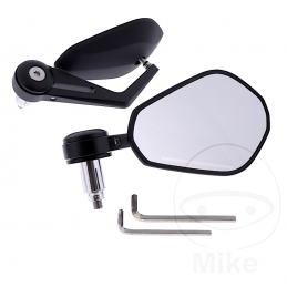 JMP stuureind spiegelset ovaal bar-end matte race-look