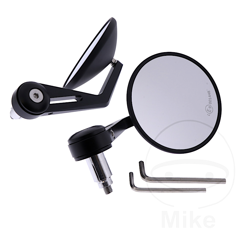JMP stuureind spiegelset rond bar-end matte race-look