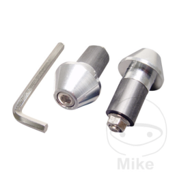 Stuurgewichten 22 mm zilver aluminium JMP mini