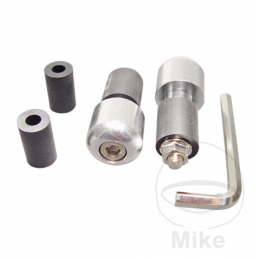 Stuurgewichten 22 mm zilver aluminium JMP mini