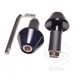 Stuurgewichten 22 mm zwart aluminium JMP mini 16x28