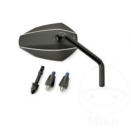 Daytona Octagon spiegel M10 CNC met adapters