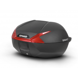 SHAD SH47 Topkoffer 47L Zwart | Incl. Montageplaat