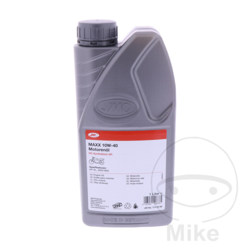 JMC MAXX 10W-40 GP Motorolie 1L – Semi-Synthetisch | JASO MA2