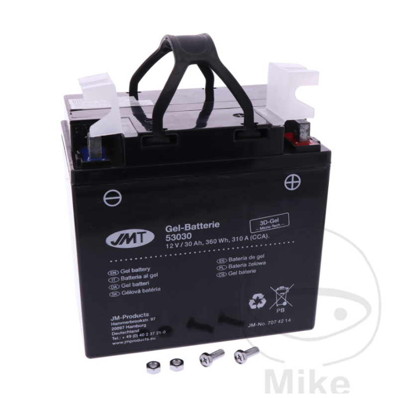 Motor accu 53030 Gel JMT | Onderhoudsvrij MF