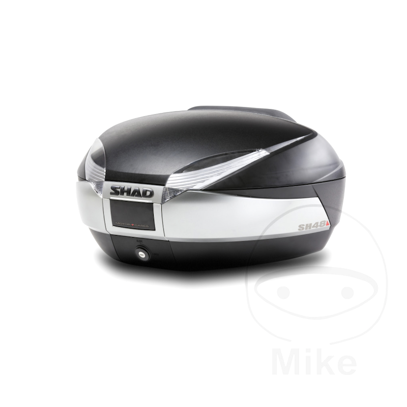 SHAD SH48 Topkoffer 48L Zwart/Titanium | Incl. Draagplaat