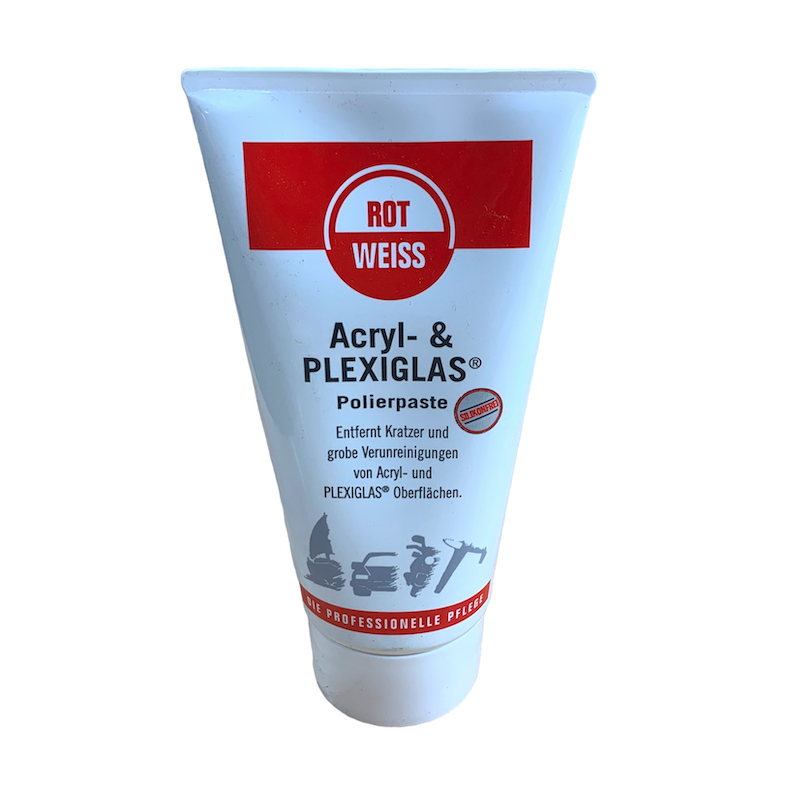 ROT-WEISS Polijstpasta Acryl & Plexiglas 150 ml | Krasverwijderaar