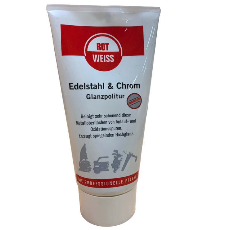 ROT-WEISS RVS & Chroom Polijstpasta 150 ml | Spiegelglans