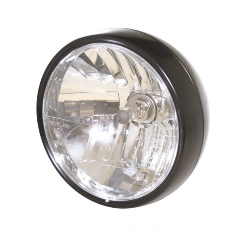 6-1/2 inch koplamp zwart H4 E-keur SHIN YO