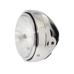 5-3/4 inch koplamp chroom H4 E-keur SHIN YO