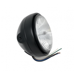 5-3/4 inch koplamp zwart H4 E-keur SHIN YO