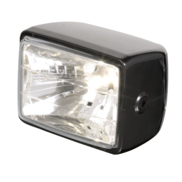 Rechthoekige koplamp zwart H4 E-keur SHIN YO